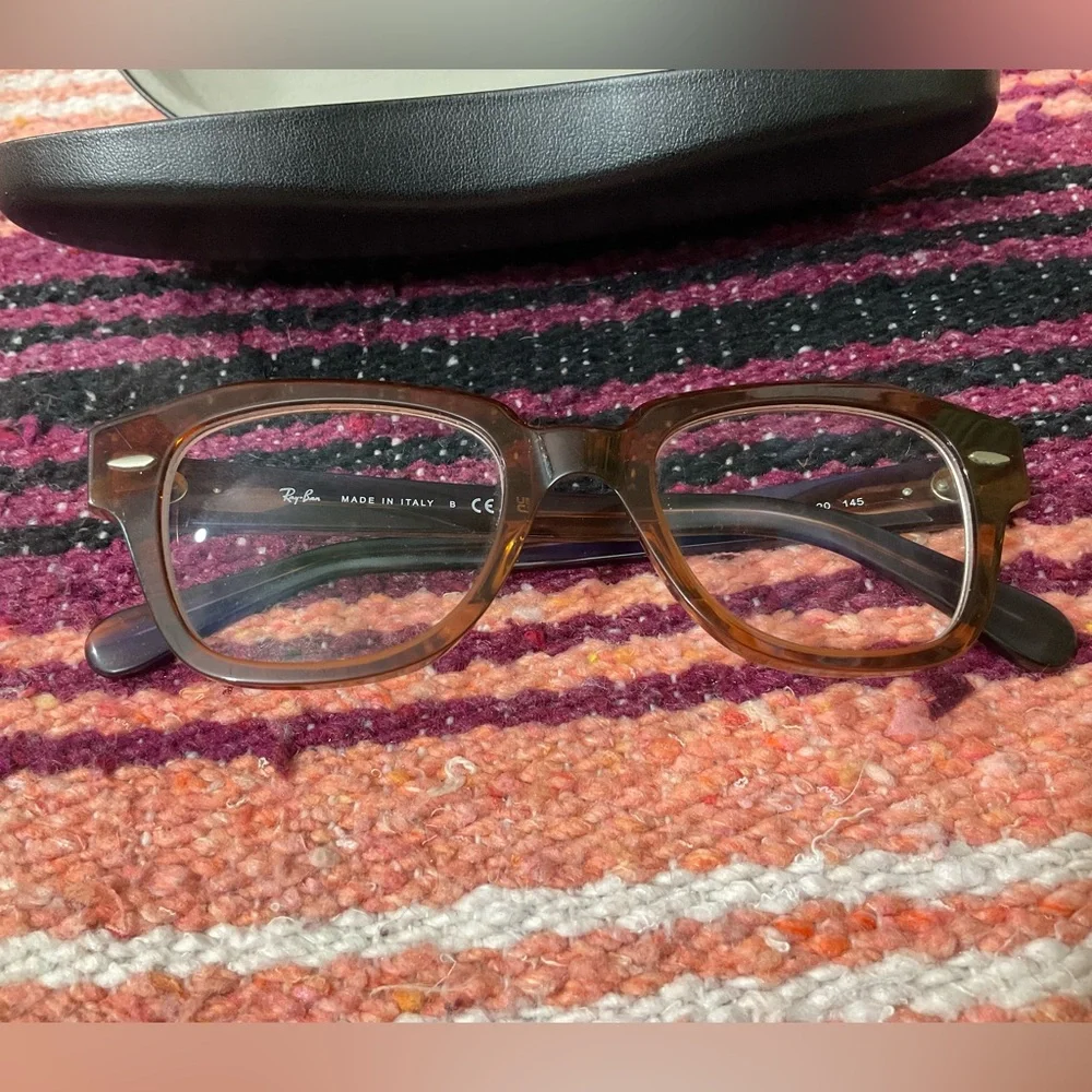 Ray Ban State Street Striped Violet Havana Frames Shades Glasses